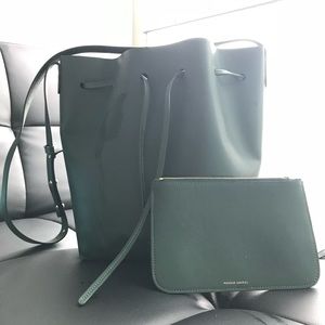 Mansur Gavriel bucket bag in Moss colour